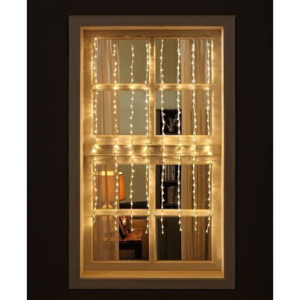 Warm White Snowfall Indoor/Outdoor Windo